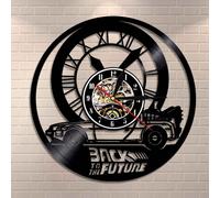 (With LED) Home Decor Retro Wall Art Back To The Future Vinyl Wall Clock