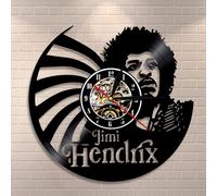 (With LED) Retro Nostalgic Music Roc Super Star Jimi Hendrix Vinyl Record Clock