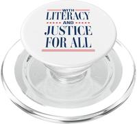 With Literacy And Justice For All Read Banned Books Activist PopSockets PopGrip for MagSafe