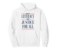 With Literacy And Justice For All Read Banned Books Activist Pullover Hoodie