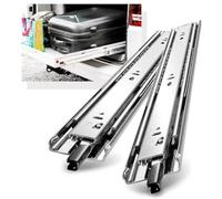 with Lock Heavy Duty Drawer Runners Slides Full Extension 300 350 400 450 500 550 650 700 800 850 900 950 400mm Ball Bearing Rails Track Guide Glides 68kg 1pair (with Lock, 12 inch(300mm))