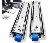 with Lock Heavy Duty Drawer Runners Slides Full Extension 400 450 500 600 700 800 900 1000 mm Side Mount Ball Bearing Rails Track Guide Glides Bearing 75 kg 1 Pair (W:53mm, 36 inch(900mm)