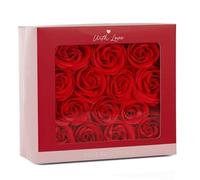 with Love Decorative Red Rose Bath Petals, Romantic Gift Box Set for Bath and Spa Decor