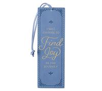With Love Faux Leather Bookmark Find Joy in The Journey