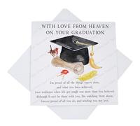 With Love from Heaven on your Graduation Card, Graduation Card from a Loved One in Heaven for New Graduate with Poem Verse