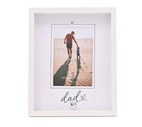 With Love Heartlines Photo Frame 4" x 6" - Thoughtful Keepsake Frame for Parents, Grandparents & Friends, Gift for Birthdays, Mother’s Day, Father’s Day & Special Occasions (Dad, White, 4X6)