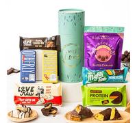 With Love, Hug In a Box Chocolate Letterbox Gift Tube, Luxury Gourmet Gifts for Women, Men or Couples, Dairy Free, Gluten Free, Lactose Free and Vegan Chocolate by EDEN Treats