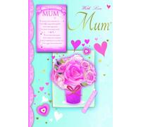 with Love Mum, Special Brother, Keepsake Treasures - Birthday Greetings Card