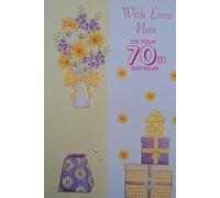 With Love Nan On Your 70th Birthday card