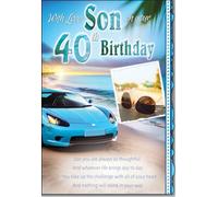 With Love Son On Your 40th birthday Card lovely Verse
