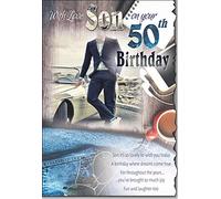 With Love Son On Your 50th Birthday Card Lovely Verse
