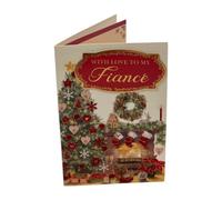 With Love To My Fiance Amazing Decorated Room Design Christmas Card