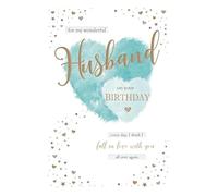 With Love To My Husband On Your Birthday Greeting Card With A lovely Verse