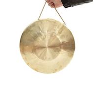 With Mallet Brass Copper Hand Gong,Chinese Feng Shui Instrument Cymbals Handmade with drumstick Style Percussion Suitable for Game performancemini gong(22cm)