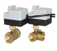 with Manual Electric Ball Valve Actuator AC 220V Three Wire Two Control Two Way Three Way Female Thread 3way DN15 DN20 DN25 DN40(DN15,12V-24V_2 Way)
