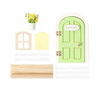 with Miniature Door - Fairy Entrance, Window Decorative Element, Whimsical Playroom Ornament | Delightful Creative Accent Rooms for