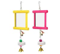 with Mirror for Hens | With Mirror And Bird Beak Wear - Safe Multifunctional Accessories To Reduce Stress Of Birds In Outdoor Garden And Run