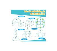 (With Night Light) Kids Fort Building Kit, 86 Pieces Forts Builder Gift Build Making Kits Toys