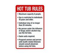 With No Smoking Eating and Drinking Graphic Warning,Spa Rules Security Metal Signs for Outdoor Indoor Road Yard Garage Home Busines Street Wall Caution Decor 8 x 12 Inch