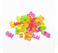 with Numbered Bird Leg Clip Plastic Ultralight Ring 2.7mm 3mm 4mm 4.5mm 5mm Birds Leg Clips snap Canary Parrot Rings Bands Number Plastic Multicolor Rings 20pcs//3 (Color : Multicolor, Size : 4mm)