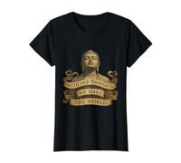 with Our Thoughts We Make the World - Buddha Quote - LOA Value Graphic T-Shirt, Women, Black, S