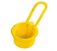 with Practical Strainer Basket That Hangs on Sink for Everyday Use in Rinsing Legumes and Managing Food Waste (Yellow)