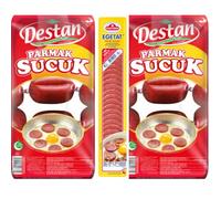With Pufai Grocery, Destan Garlic Sausage Turkish Style Sausage 1000 g x 2 Pieces + Ege Turk Garlic Sausage (Cut) 200 g