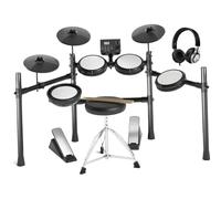 With Quiet Mesh Pads Electronic Drum Throne Headphones Sticks Included 15 Kits And 195 Sounds Professional electronic drums