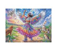 with Rainbow Wings And Eagles 500 Piece Jigsaw Puzzle for All Ages Happy Time New Year Gift Idea Fresh Start Print Stress Relief Home Decor 500 PCS
