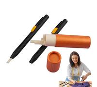 With Refills Invisible Erasable Marker Sewing Craft Tool Wax Crayons Dressmakers Tailors Home Clothing Paper Garment Cotton Knit Furniture Fabric Tracing Chalk Pencil For Sewing Marking Tailor Tool K
