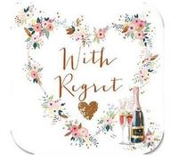 With Regret Card - (LD-EFRE177) - A Wedding Toast - From Ling Design - With A Pink Foiled Finish