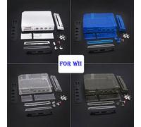 With Retail Packing Cover Full Set Housing Shell Replacement Parts For Wii Game Console Repair Case With Buttons 11 Colors Blue