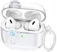 (with Safety Lock) Clear Case for Apple AirPods Pro 3rd 2025 Women, VOTILE Soft TPU Transparency Air pods Pro 3 Gen Earbuds Case Girl Keychain for Airpod iPod Pro 3rd Gen