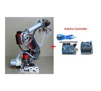 (With servos, One size) 7 Dof Manipulator Robot Arm with Large Suction Air Pump for Arduino Robot Multi-Dof Mindustrial Robotic Model 6-Axis Robot Arm