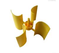 with Small Wind Turbine Generator for Vertical DIY Blade Kit 100mm Diameter 4 Blades Made of ABS for Renewable Energy Projects
