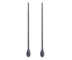 with Spoon, 2 in 1 Heat Resistant Kitchen Utensils for Non-Stick Cookware, Long Handle Mixing Chopsticks, Non Scratch Silicone Cooking Chopstick Pair