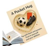 With sporty motif, motivational keepsake for the bag, portable mutation cards, for players, team managers, fans, enthusiasts, training place, game days, training, tournaments, travel, birthday