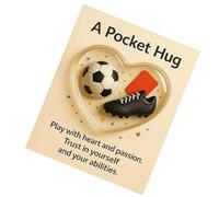 With sporty motif, motivational keepsake for the bag, sports theme, motivational card, for players, athletes, fans, collectors, teammates, tournaments, game days, travel, birthdays, holidays, parties