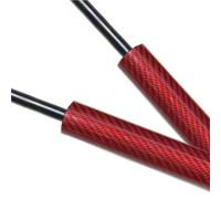 With Springs Rear Boot Tailgate Gas Struts Lift Support For VW For Scirocco MK3 Hatchback 2008-2017 Automatic Easy Open Shock Dampers Gas Struts Tailgate(Red Carbon)