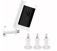With standard 1/4"-20 threaded interface Camera Bracket For Ring Stick Up Cam,Ring Stick Up Cam Plug in,Arlo Pro 4/3,Arlo Ultra,Wyze Cam Pan,EufyCam 2/2C/2C Pro Adjustable Indoor/Outdoor Camera Mount
