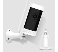 With standard 1/4"-20 threaded interface Camera Bracket For Ring Stick Up Cam,Ring Stick Up Cam Plug in,Arlo Pro 4/3,Arlo Ultra,Wyze Cam Pan,EufyCam 2/2C/2C Pro Adjustable Indoor/Outdoor Camera Mount