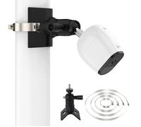 With Standard 1/4-inch-20 thread 360° Adjustable Wall Mount For Ring Stick Up Cam Plug in,Arlo Pro 4/2/3,Arlo Ultra,Arlo Essential Spotlight,EufyCam 2C/2C Pro/2 Pro,With 4 Adjustable Clamping Rings
