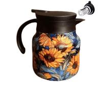 With Strainer - Thermal Insulated With Floral Print 800 Ml | Stainless Steel Vacuum Tea Brewing Pot, Heat Retaining Tetra | Cn Kettle Fu Proof Filter