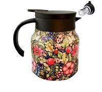 With Strainer - Thermal Insulated With Floral Print 800 Ml | Stainless Steel Vacuum Tea Brewing Pot, Heat Retaining Tetra | Cn Kettle Fu Proof Filter