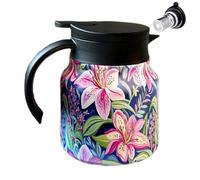 With Strainer - Thermal Insulated With Floral Print 800 Ml | Stainless Steel Vacuum Tea Brewing Pot, Heat Retaining Tetra | Cn Kettle Fu Proof Filter