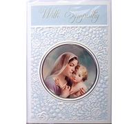 With Sympathy Card Madonna & Child Religious Christian/Catholic 20723 Madonna