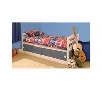 (With Tanya Mattress) 3ft Kids Storage Bed in Grey