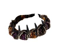 With Teeth for Women | Non-Slip Hair Accessory with Comb, Wide Wrapped Ribbons for Girls, for Makeup at Home Travel Event Party