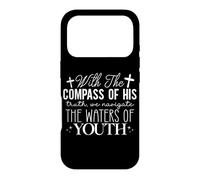 With The COMPASS OF HIS Truth Bible Quote Case for iPhone 17 Pro
