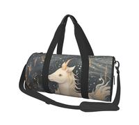 with The Unicorn Print Travel Duffel Bag, Lightweight Sports Gym Bag with Shoulder Straps for Women Men Teen ravel Business Trip